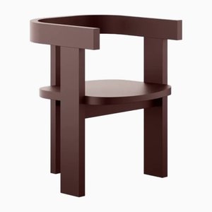 Geylang Wood Dining Chair in Red by Marnois