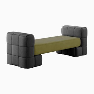 Kurau Bench in Green and Black by Marnois