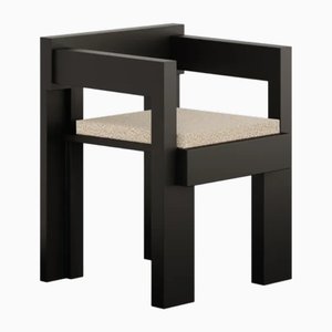 Silla de comedor Parade Wood en negro de Marnois