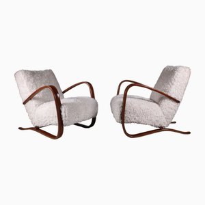 H269 Lounge Chairs by Jindřich Halabala for Poltrone, Set of 2
