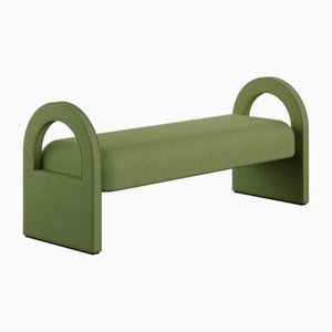 Woodlands Upholstered Bench in Green by Marnois