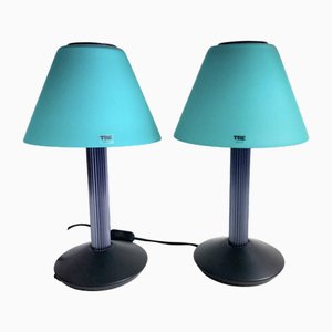 Muranol Glass Table Lamps from Itre, 1980s, Set of 2