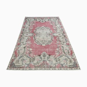 Oriental Wool Pink Rug, 1960s