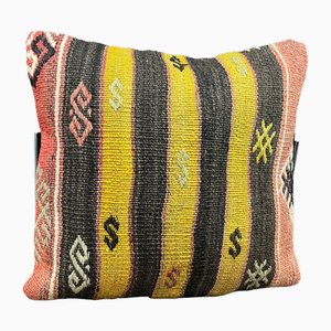 Cuscino Kilim etnico vintage fatto a mano