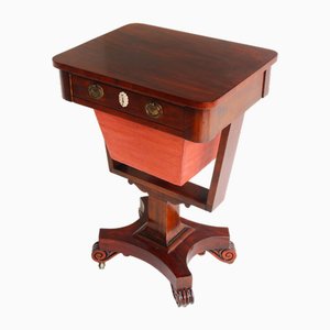 Antique French Empire Sewing Stand in Mahogany, 1870