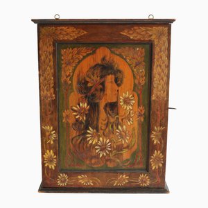 French Art Nouveau Hanging Cabinet, 1900