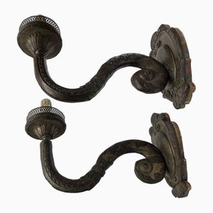 Embossed Copper Arms, 1700s, Set of 2
