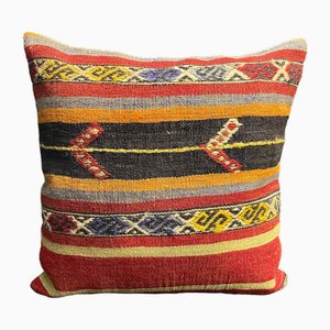 Vintage Colorful Handwoven Cushion