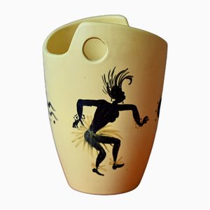 Secchiello per il ghiaccio Mid-Century in ceramica, anni '50