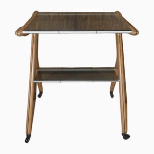 Bar Trolley in Beech and Glass by Officina Di Ricerca, 1960s