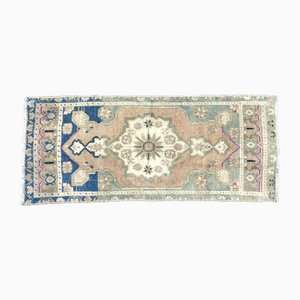 Tappeto sbiadito fatto a mano, anni '60