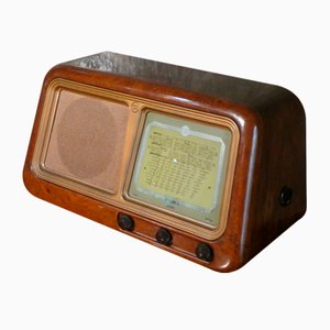 Radio 2105 de baquelita y madera de brezo de CGE, años 40