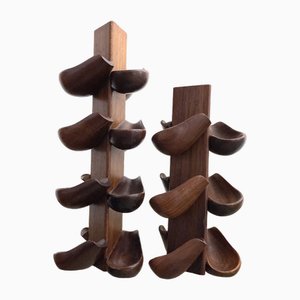 Soporte para pipas italianos vintage de Ro-El, años 60. Juego de 2