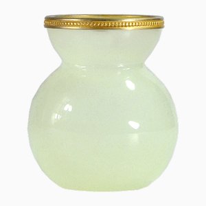 Small Opaline Da Venis Glass Vase attributed to Carlo Nason, 1950s
