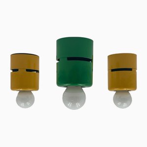 Plafoniera Ceiling Lamps from Stilnovo, 1980s, Set of 3