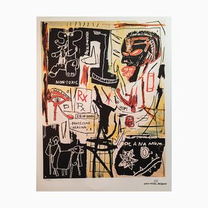 Jean-Michel Basquiat, Komposition, 1980er, Lithographie