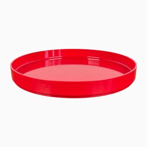 Mid-Century Swedish Space Age Red Melamin Tray, 1960s