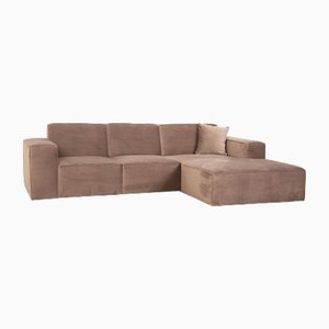 Velvet Fabric Corner Sofa