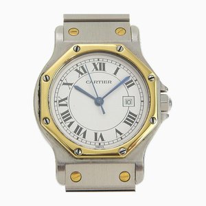 Santos Octagon Watch in Stainless Steel from Cartier