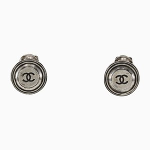 Coco Mark Earrings in Silver from Chanel, Set of 2
