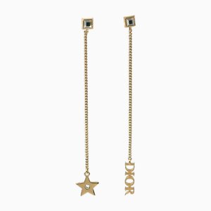 Vergoldete Stern Ohrringe mit Strass von Christian Dior, 2 . Set