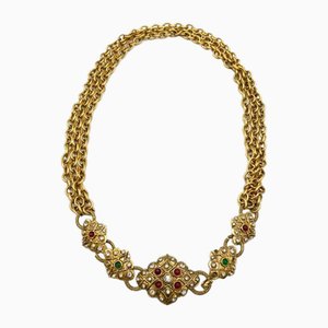 Gripoa 3-Strand Long Necklace in Gold from Chanel