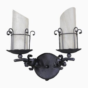 Wandleuchte aus Gusseisen, Lampadari . zugeschrieben