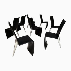 Ed Archer Stühle von Philippe Starck für Driade Alpeh, 1980er, 8er Set