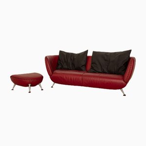 DS 102 Leather Sofa Set from De Sede, Set of 2