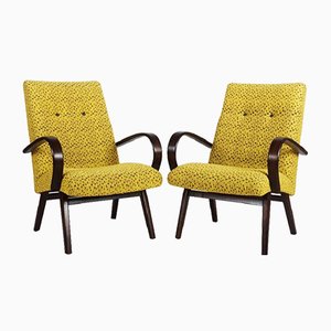 Set of Mid-Century Czech Armchairs, 1960s