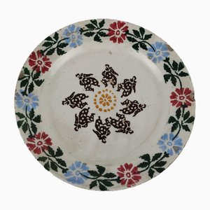 Piatto in ceramica veneziana, XIX secolo