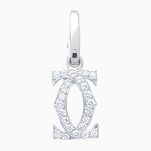 Charm Diamond and White Gold Pendant from Cartier
