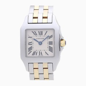 Santos De SM Watch in Yellow Gold and Stainless Steel from Cartier