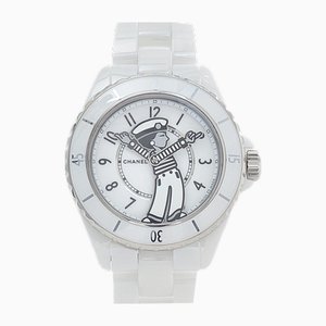 Mademoiselle La Pausa Armbanduhr mit weißem Zifferblatt von Chanel