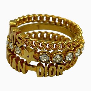Dior Ring Set mit Strasssteinen von Christian Dior