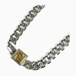 Steel Bronze Palladium and Gold Necklace from Fendi