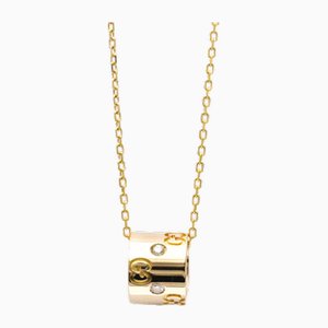 G Icon Pink Gold and Diamond Necklace from Gucci