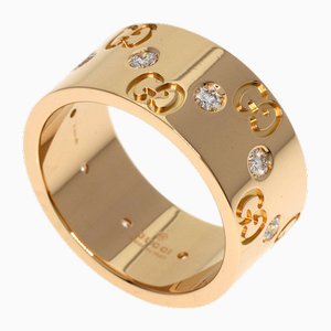 Breiter Icon Ring mit Diamanten von Gucci