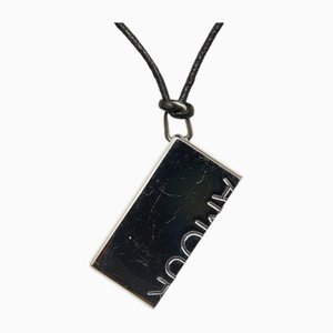 Dog Tag Necklace in Silver from Hermes