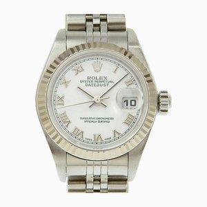 Datejust Stainless Steel White Dial Watch from Rolex