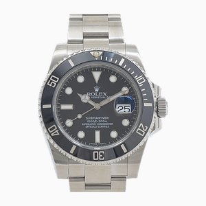 Submariner Date Watch Uhr mit schwarzem Zifferblatt von Rolex