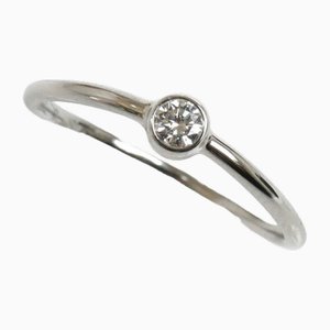 Einreihiger Platin Wave Diamant Ring von Tiffany & Co.