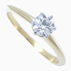 Diamond & Yellow Gold Solitaire Ring from Tiffany & Co.