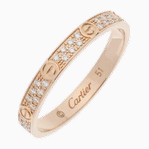 Pink Gold & Diamond Love Ring from Cartier