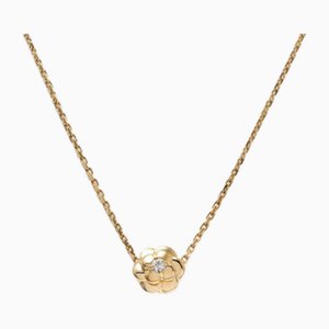 Yellow Gold Camellia Necklace from Chanel