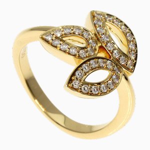 Yellow Gold Lily Cluster Diamond Ring from Harry Winston