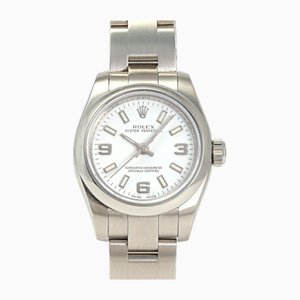 White Arabic Dial Oyster Perpetual Wristwatch from Rolex