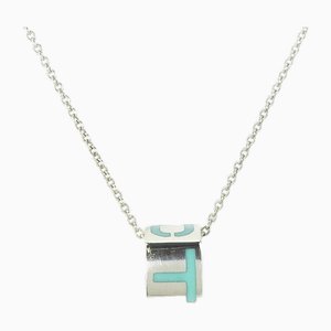 Silver 925 Blue Ella Square Necklace from Tiffany & Co.
