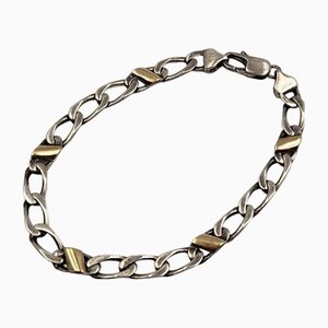 Silver & Gold Figaro Chain Bracelet from Tiffany & Co.