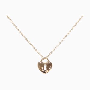Yellow Gold Heart Lock Necklace from Tiffany & Co.